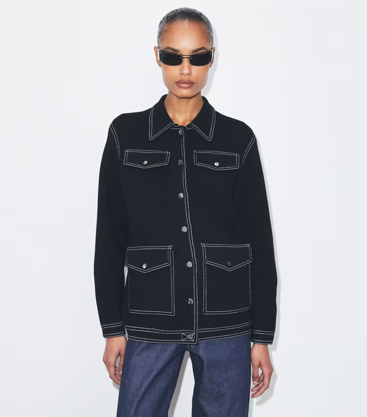 Topstitch Wool Jacket - Image 2