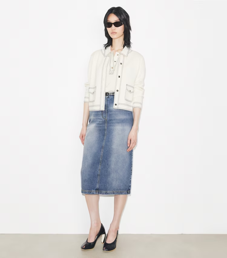 Topstitch Wool Cardigan - Image 3