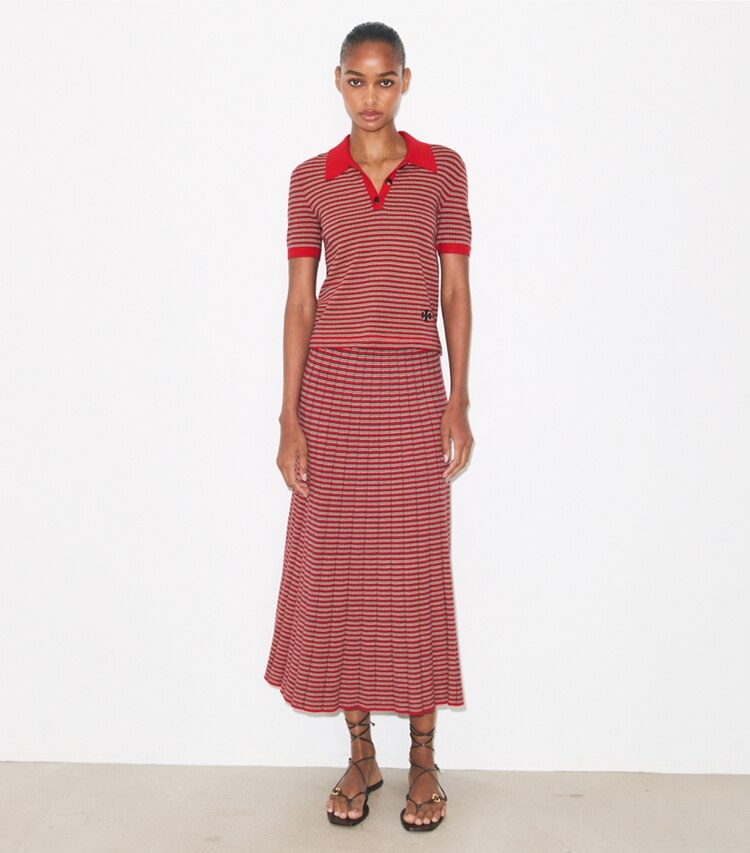 Striped Viscose Polo - Image 3