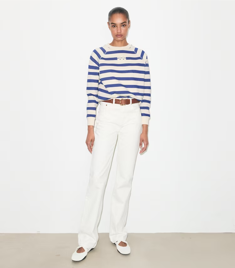 Striped Cotton Sweatshirt - Image 3