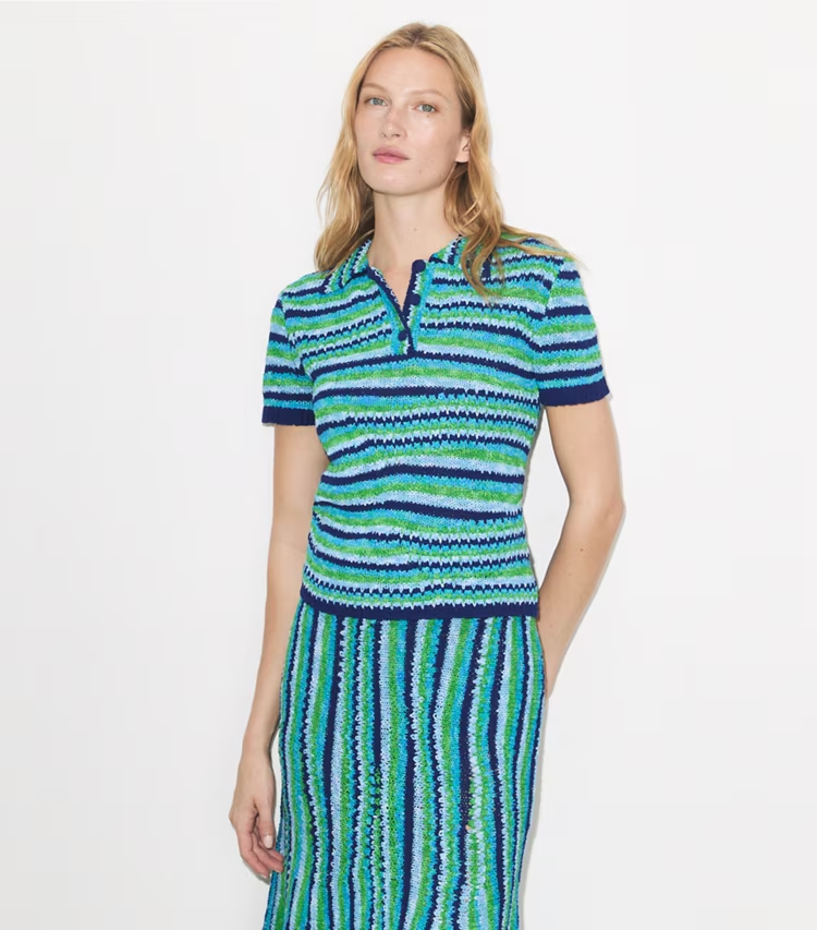 Striped Cotton Polo - Image 2