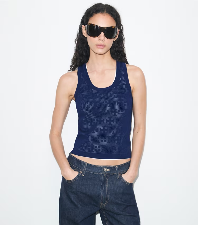 Pointelle Viscose Tank - Image 2