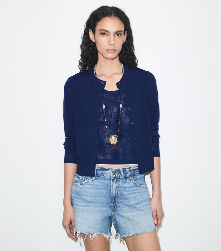 Pointelle Viscose Cardigan - Image 2