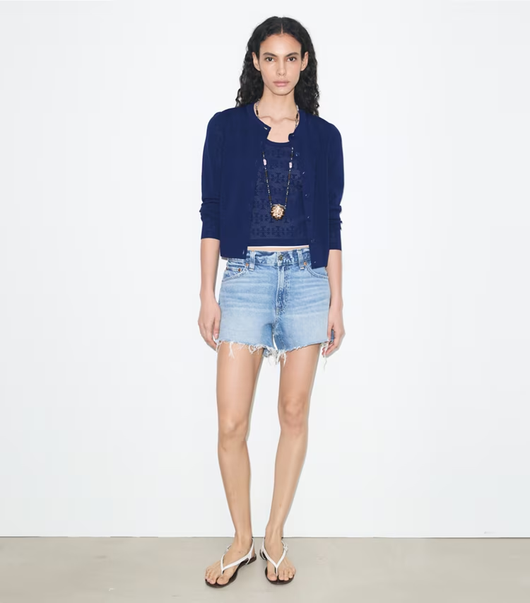 Pointelle Viscose Cardigan - Image 3
