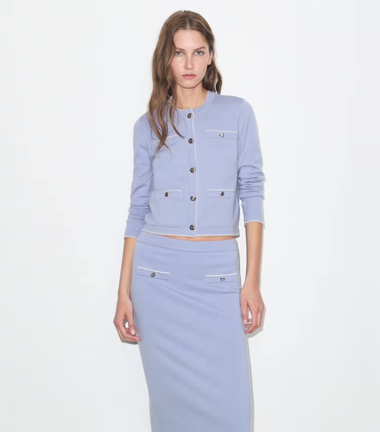 Kendra Wool Scalloped Cardigan - Image 2
