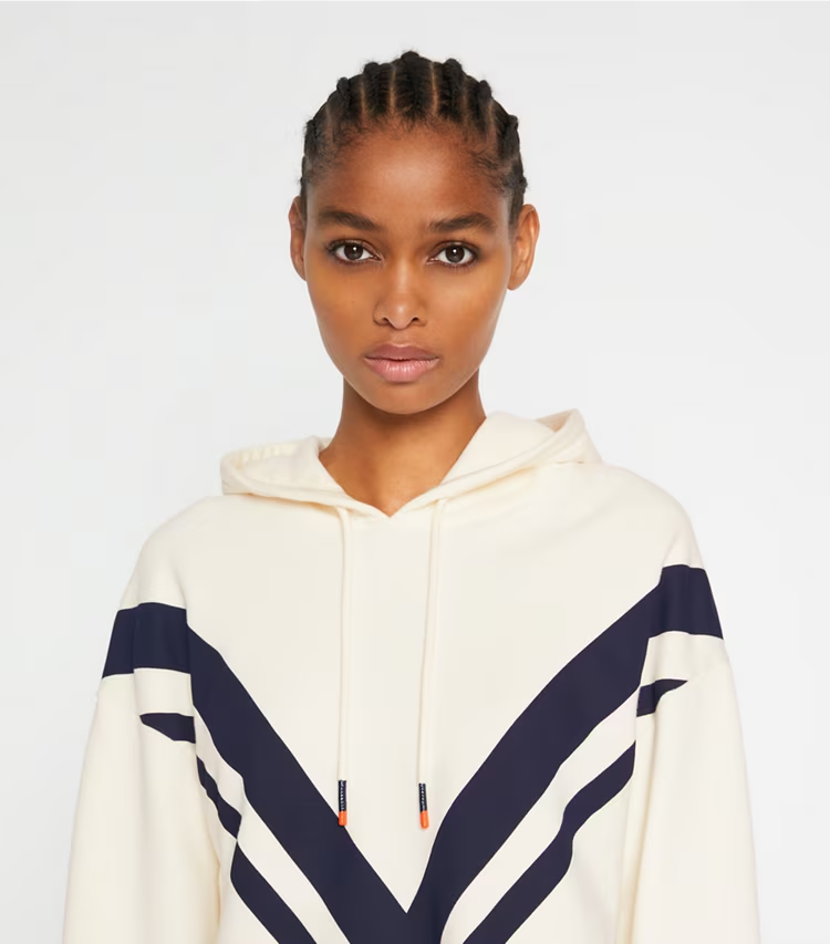 French Terry Chevron Hoodie - Image 2