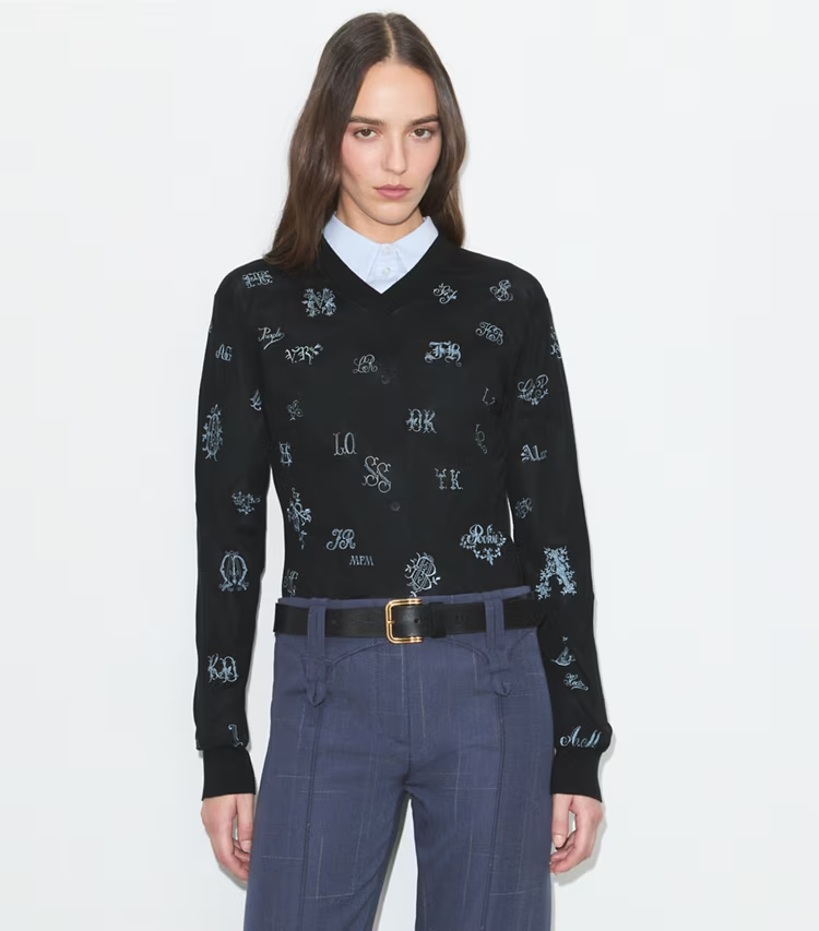 Embroidered Silk Sweater - Image 2