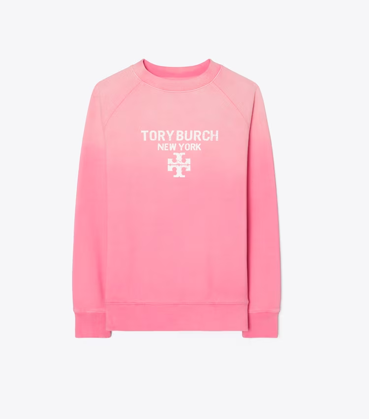 Distressed Cotton Sweatshirt