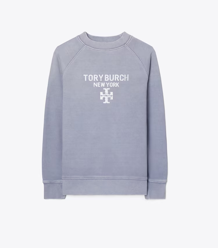 Distressed Cotton Sweatshirt