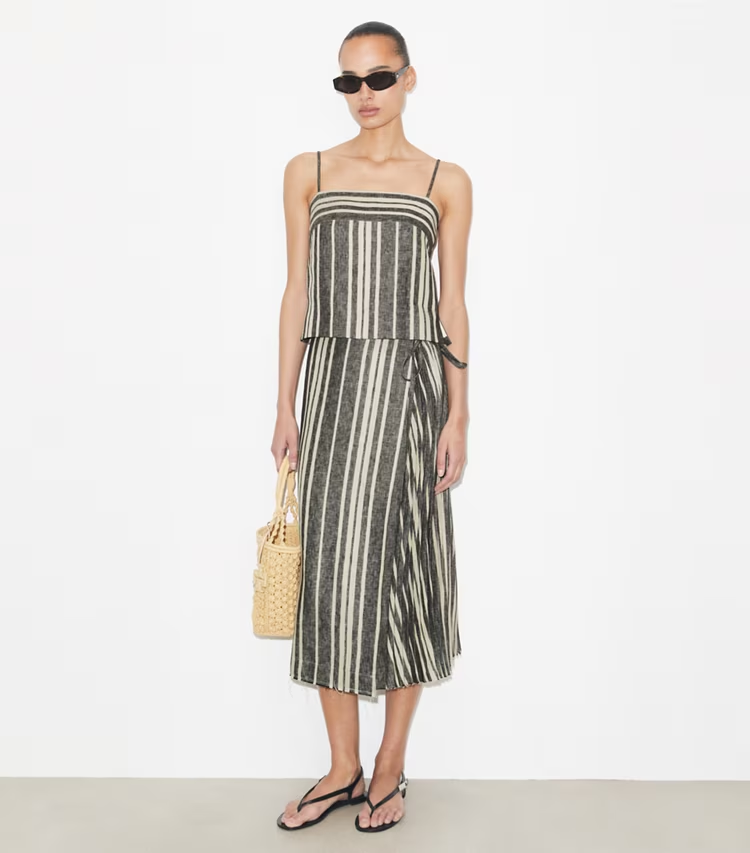 Linen Wrap Skirt - Image 2