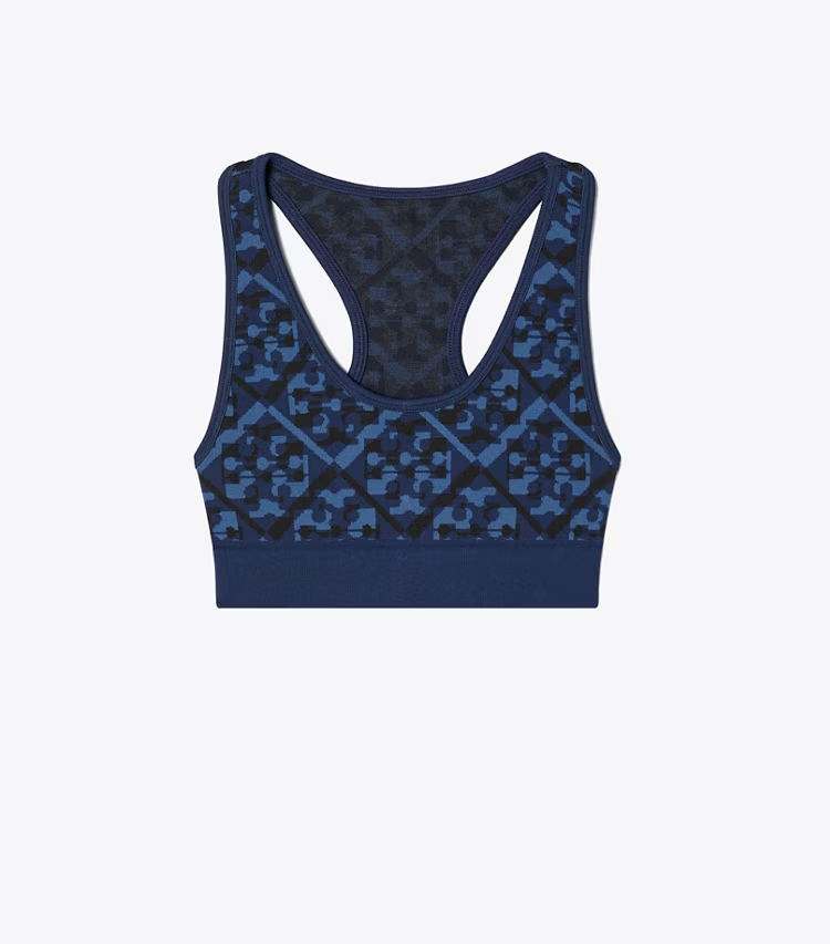 Prismatic T Monogram Jacquard Seamless Bra