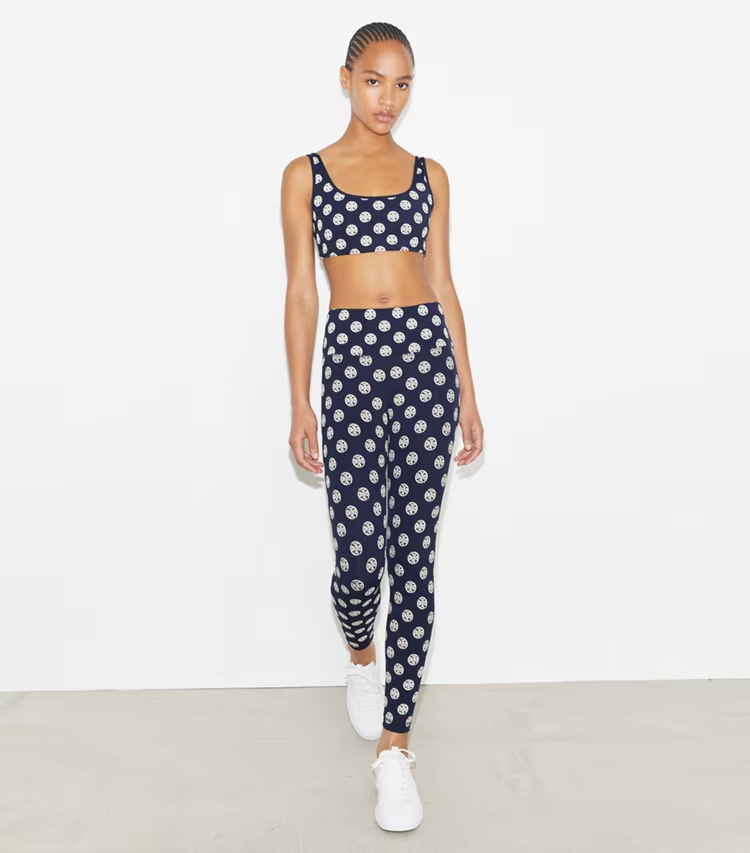 T Monogram Compression Scoop-Neck Bra - Image 3