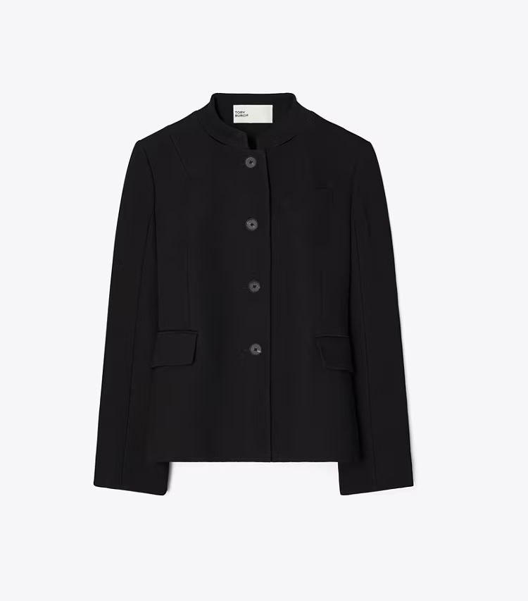 Viscose And Cotton Crepe Jacket