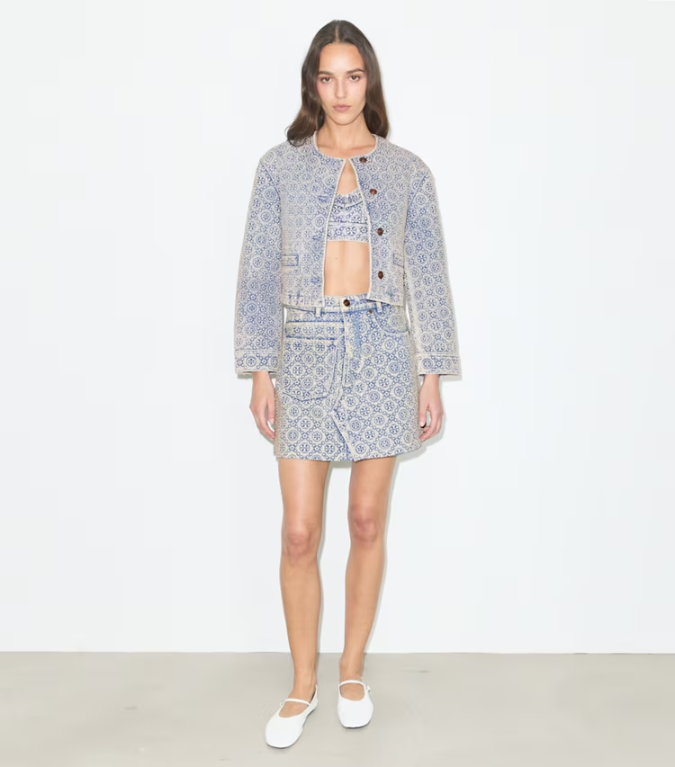 T Monogram Denim Jacket - Image 3