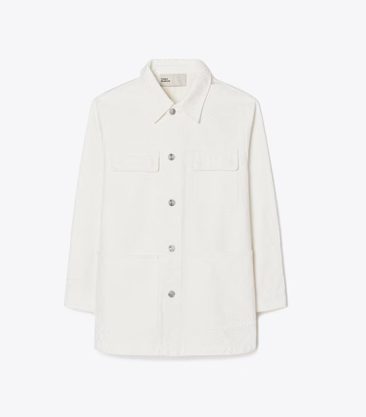 T Monogram Denim Barn Jacket
