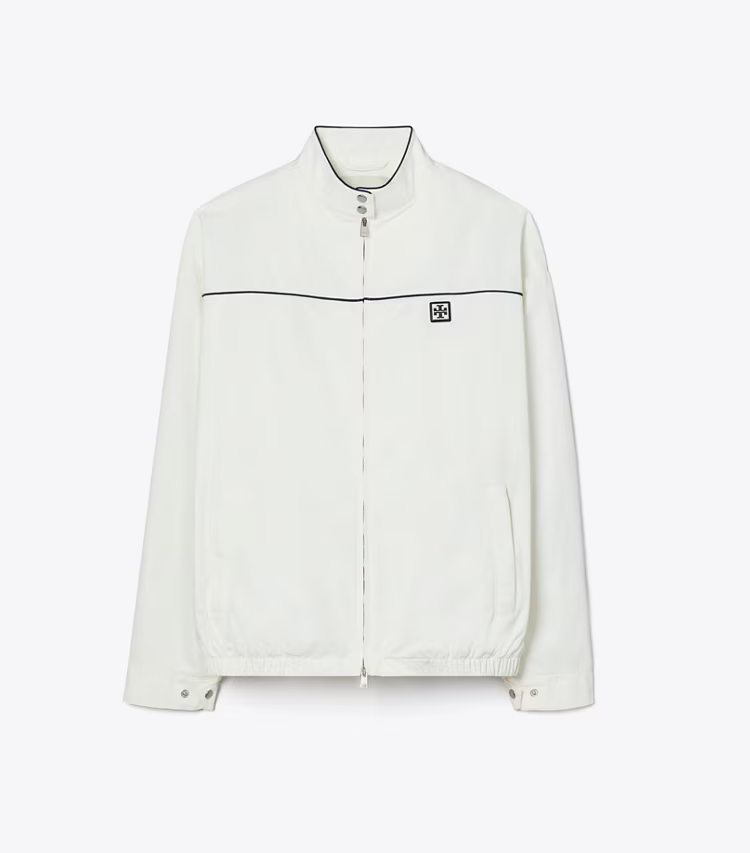 Oversized Nylon Tennis Jacket