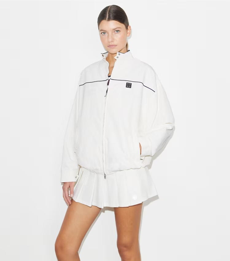 Oversized Nylon Tennis Jacket - Image 2