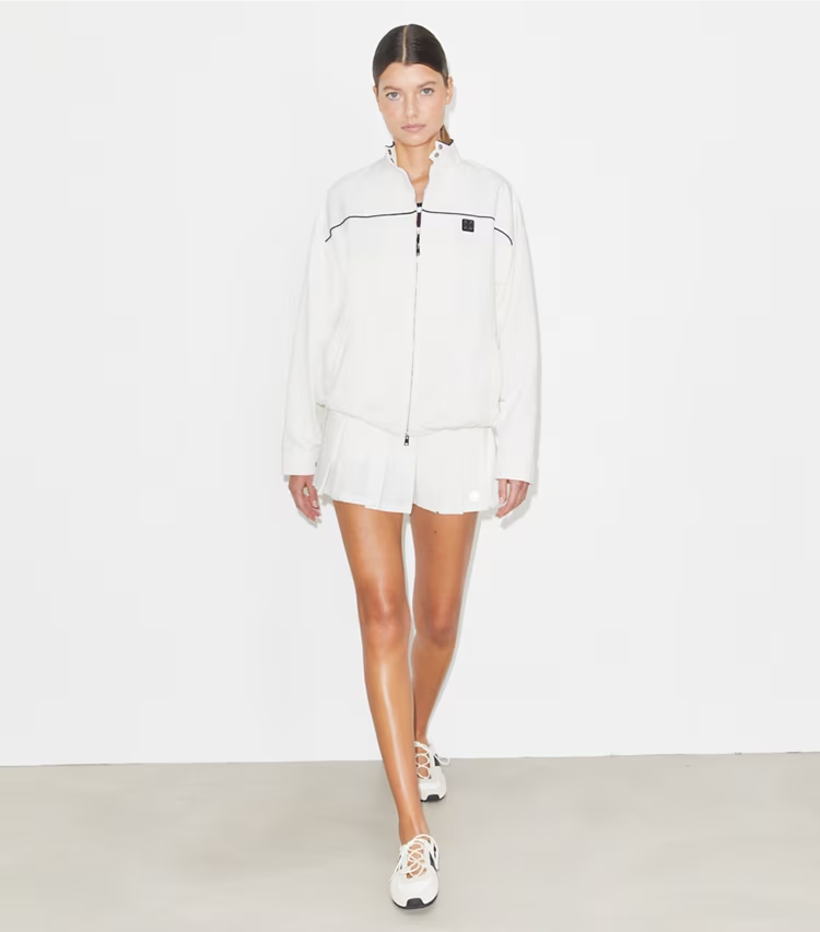 Oversized Nylon Tennis Jacket - Image 3