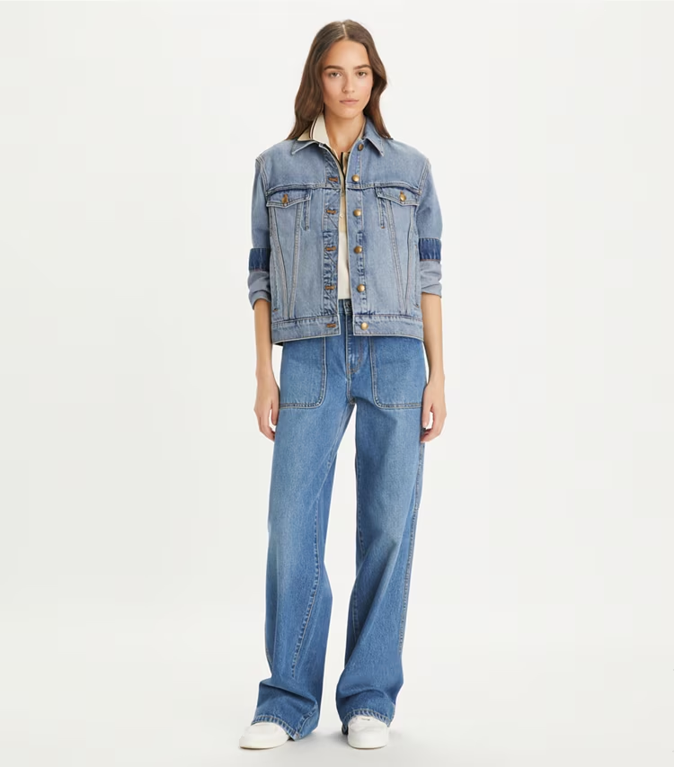 Denim Jacket With Pockets - Image 3