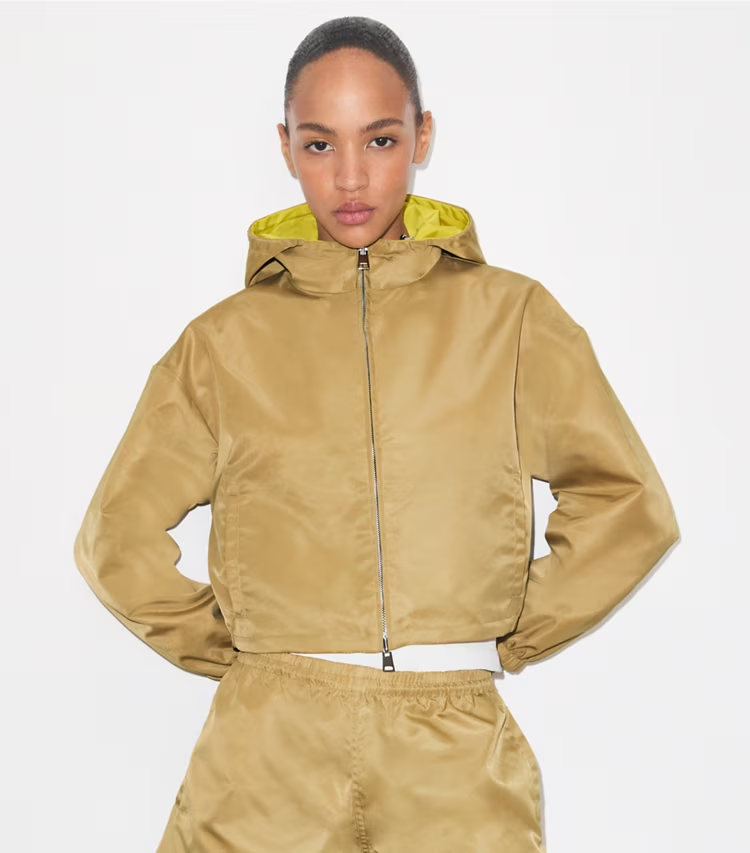 Reversible Cropped Nylon Jacket - Image 2