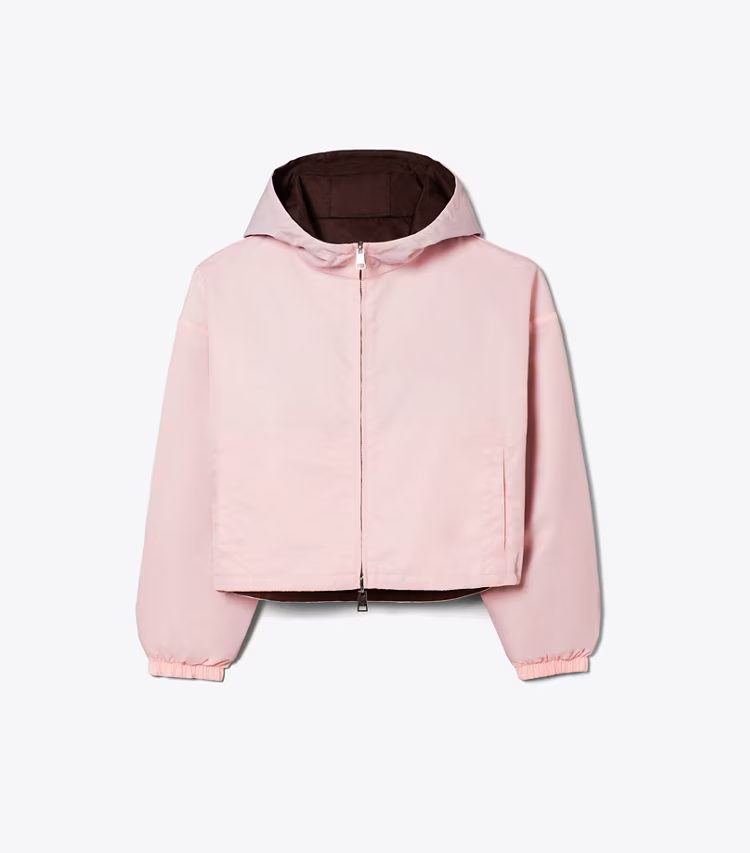 Reversible Cropped Nylon Jacket