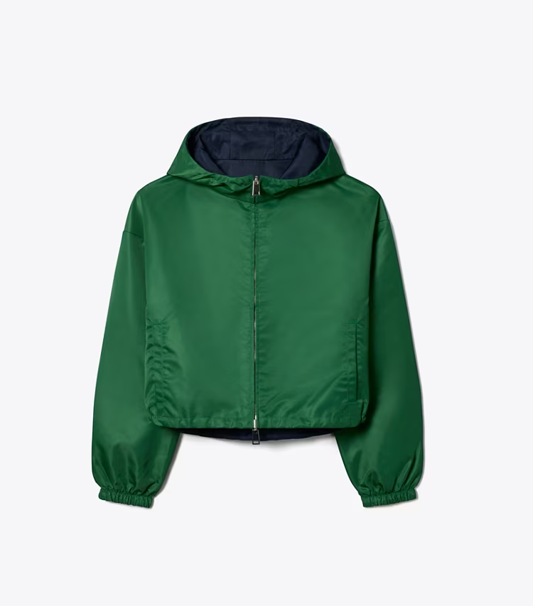 Reversible Cropped Nylon Jacket