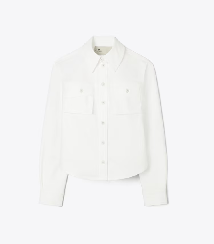Cropped Cotton Jacket