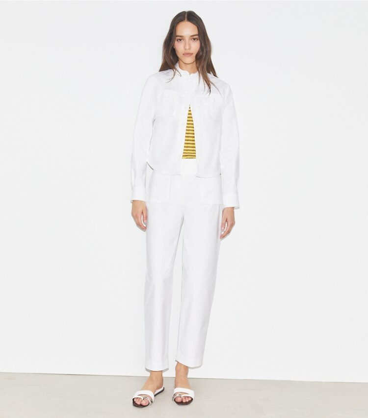 Cropped Cotton Jacket - Image 2