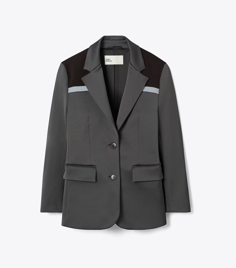 Colorblock Stretch Blazer
