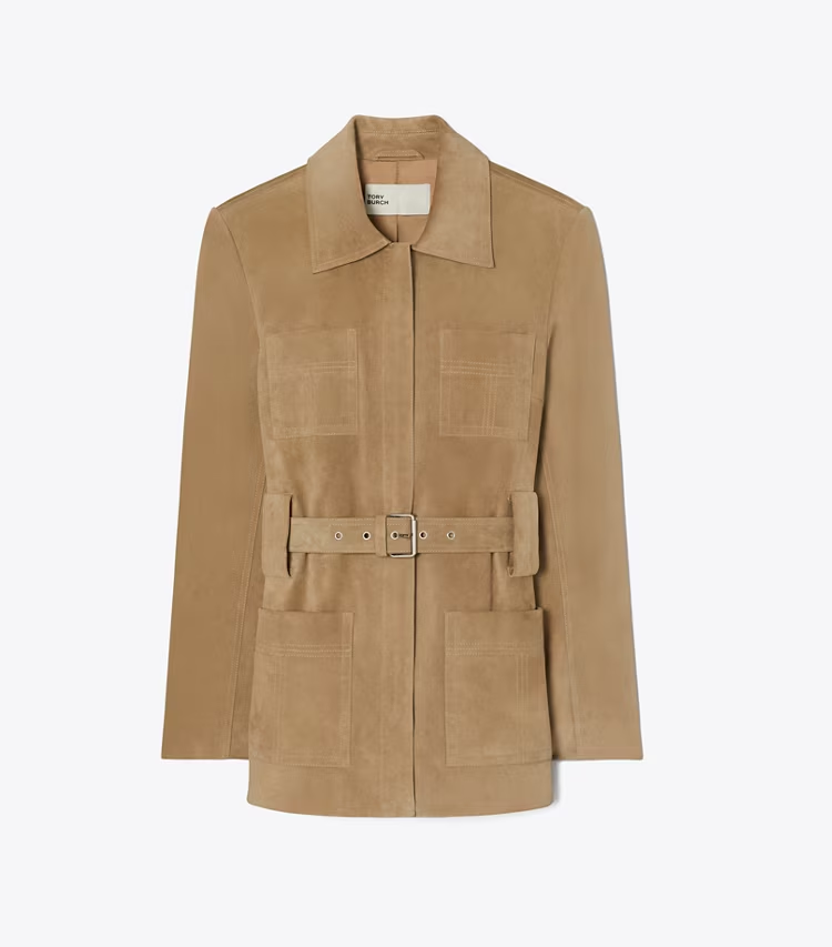 Belted Suede Jacket