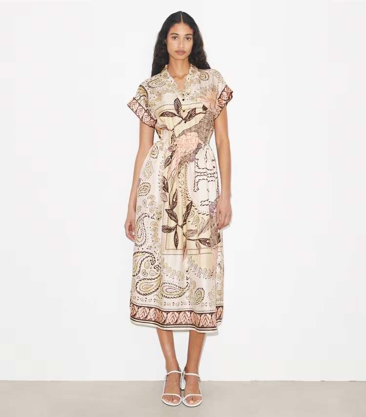 Waisted Silk Shirtdress - Image 2