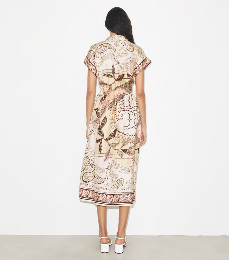 Waisted Silk Shirtdress - Image 3