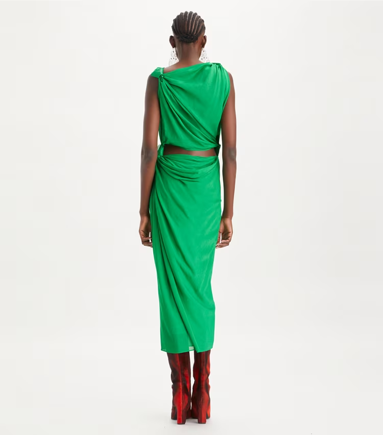 Viscose Knot Dress - Image 3