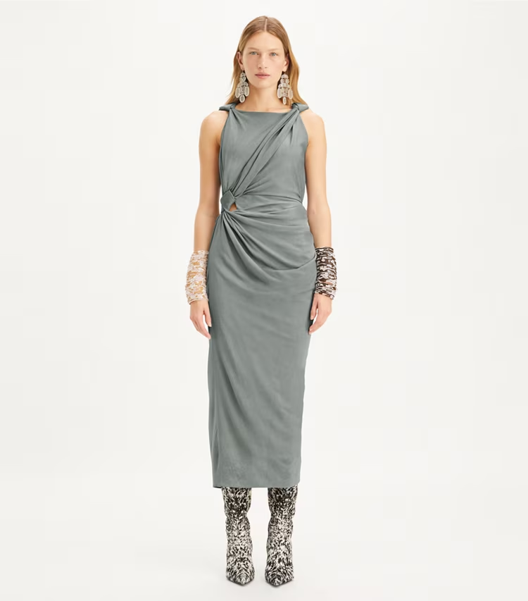 Viscose Knot Dress - Image 2
