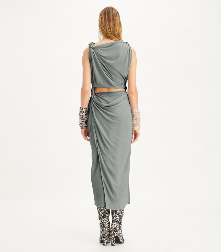 Viscose Knot Dress - Image 3