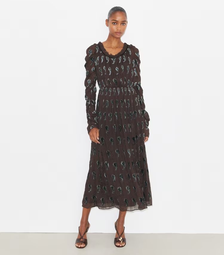 Ruched Velvet Dress - Image 2