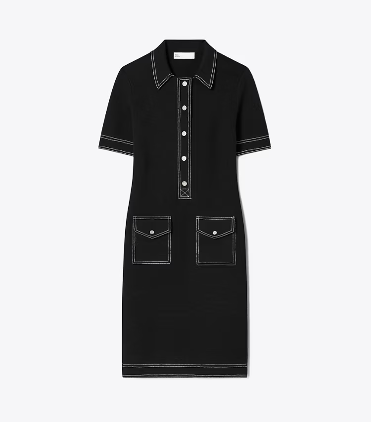 Topstitch Wool Camp Dress
