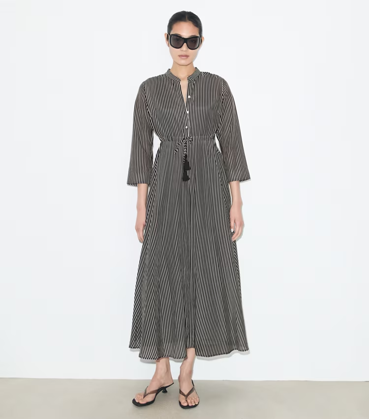 Striped Cotton Dress - Image 2