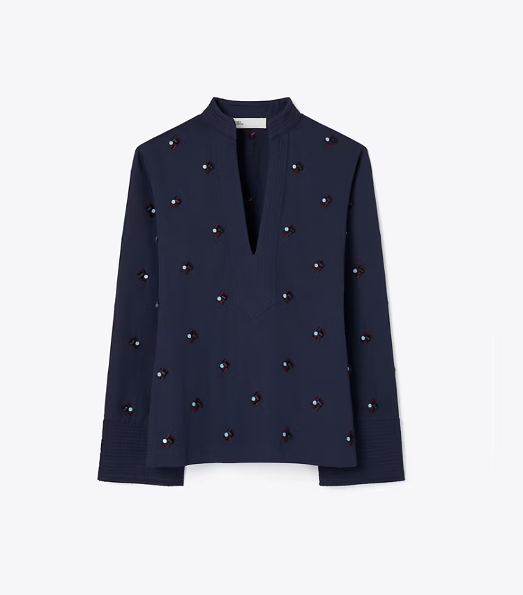 Embellished Cotton Top