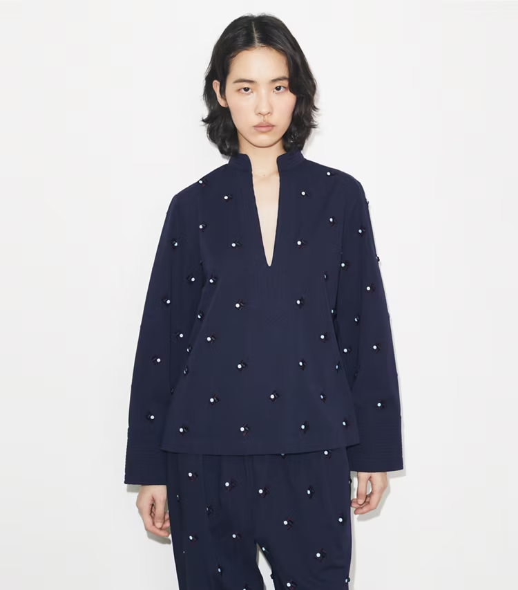 Embellished Cotton Top - Image 2