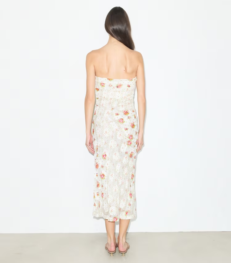 Strapless Cotton Jacquard Dress - Image 3