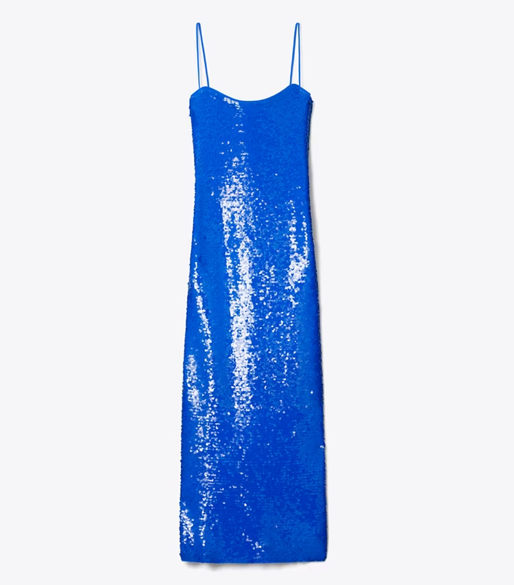 Sequined Mesh Dress