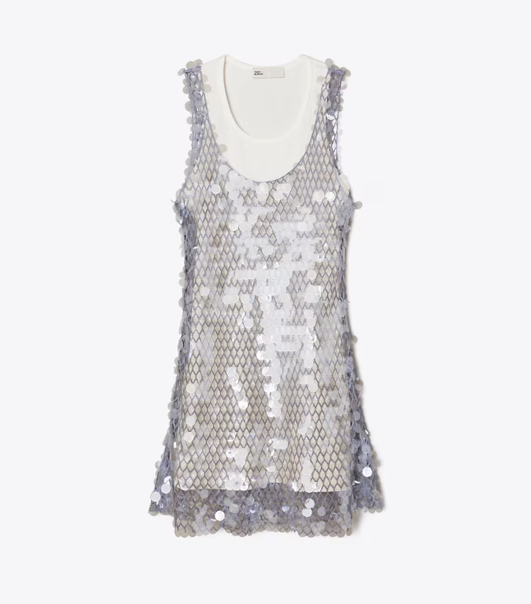 Sequin Mesh Dress