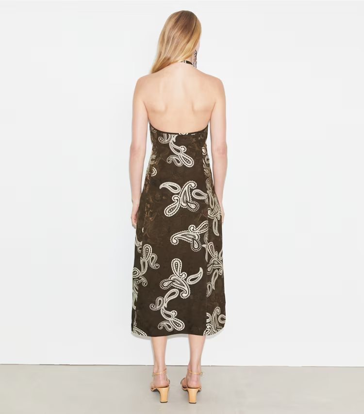 Satin Halter Dress - Image 3