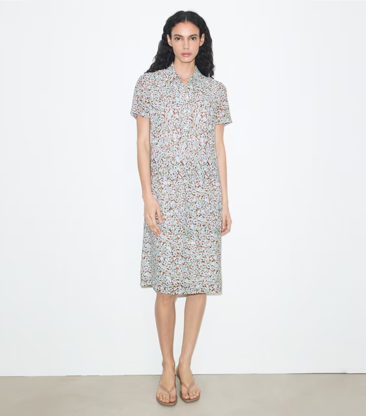 Printed Viscose Shirtdress - Image 2