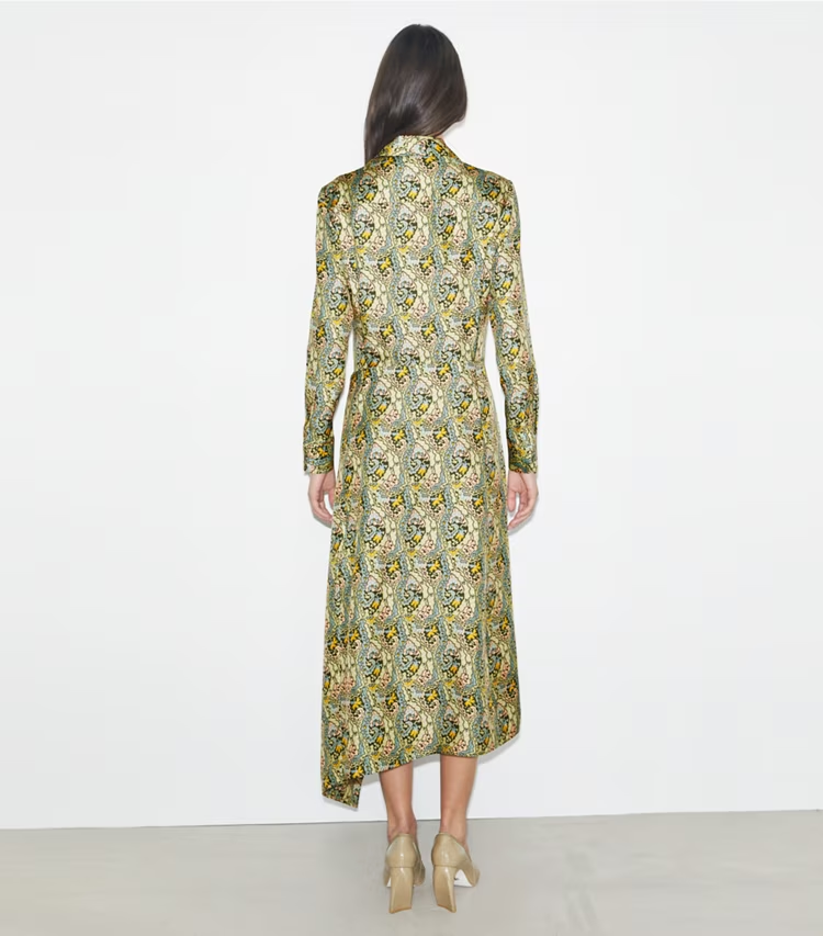 Silk Wrap Dress - Image 3