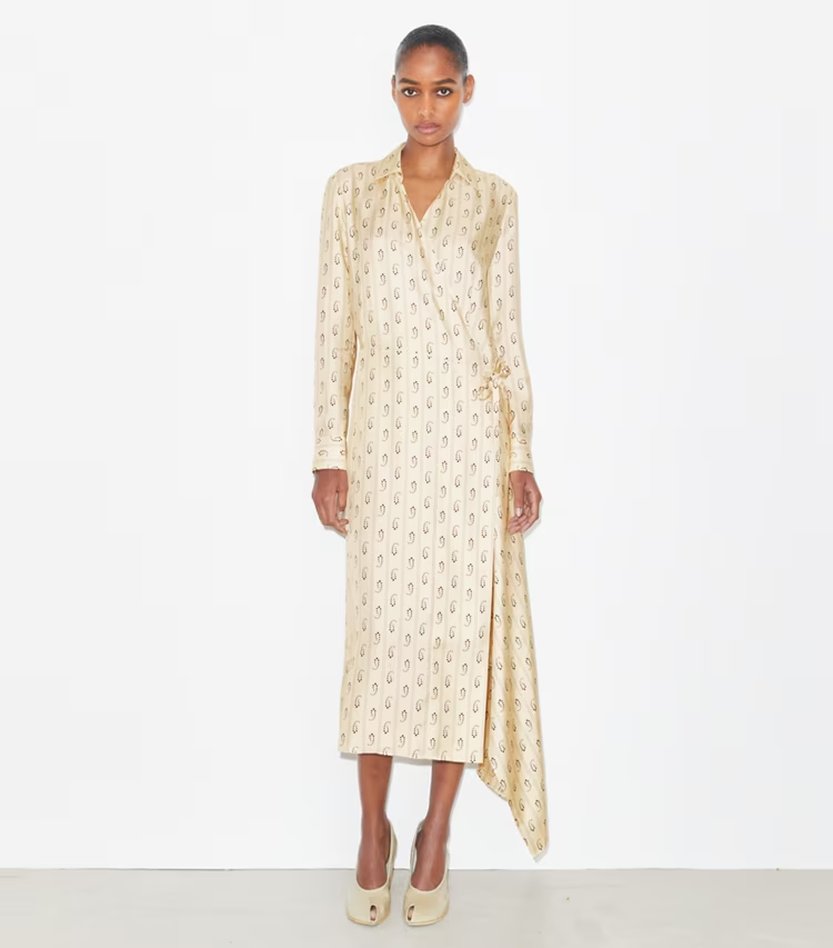 Silk Wrap Dress - Image 2