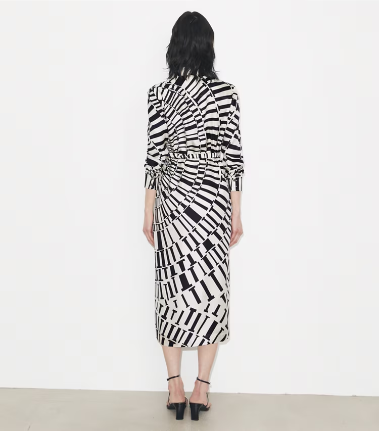 Printed Silk Shirtdress - Image 3