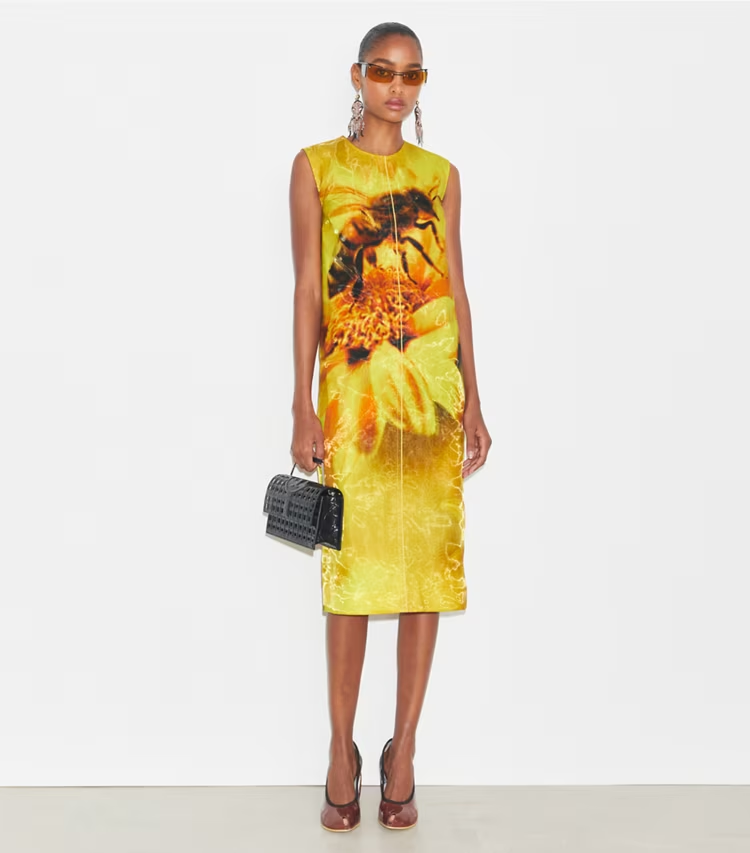 Printed Organza Dress - Image 2