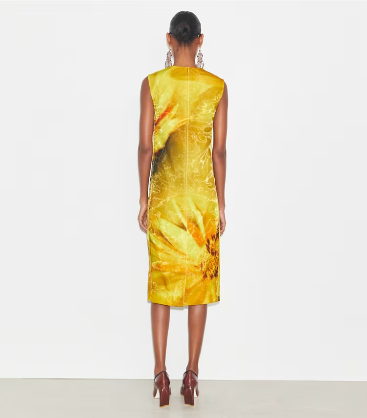 Printed Organza Dress - Image 3